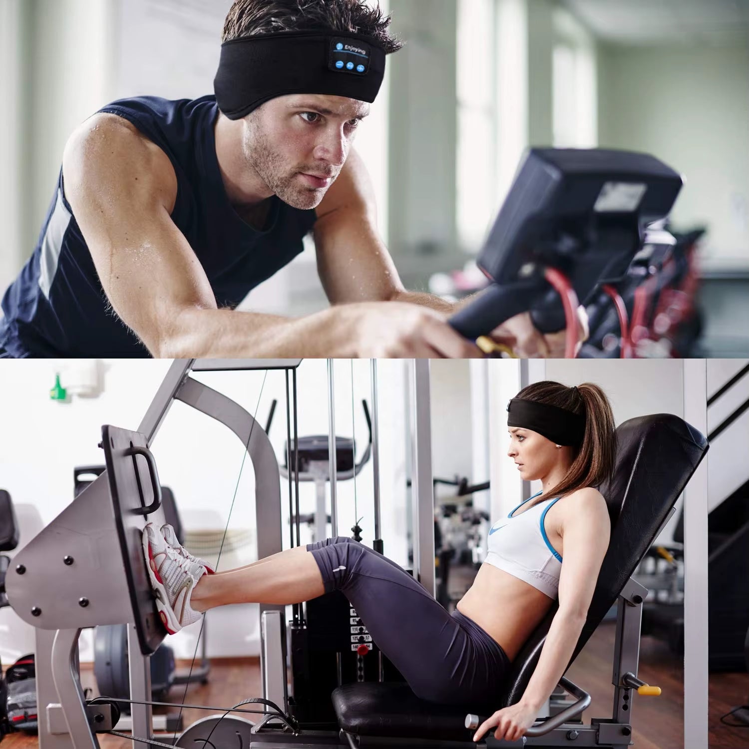 Bluetooth Headband Headphones Music Headband for Sleep Sports Headband Sweatband for Outdoor Sports and Sleep