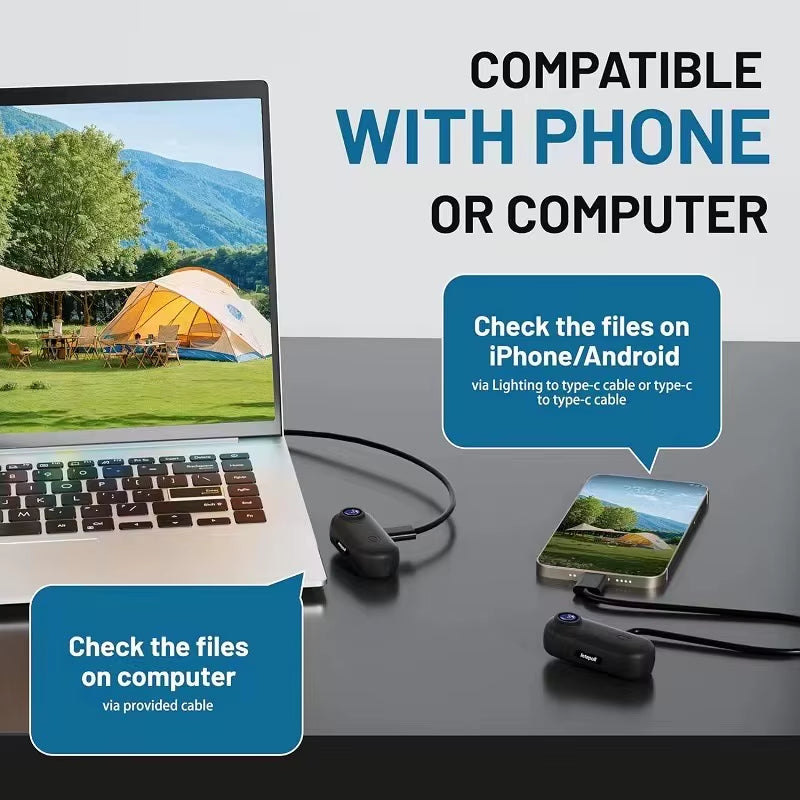 H.265 UHD 4K Wifi Vlog Camera 30M Waterproof Action Sports Camera Video Recording Thumb Mini Camera