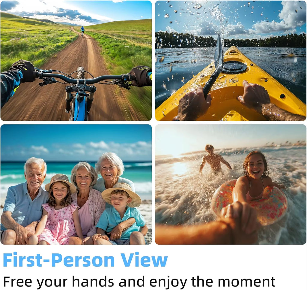 H.265 UHD 4K Wifi Vlog Camera 30M Waterproof Action Sports Camera Video Recording Thumb Mini Camera