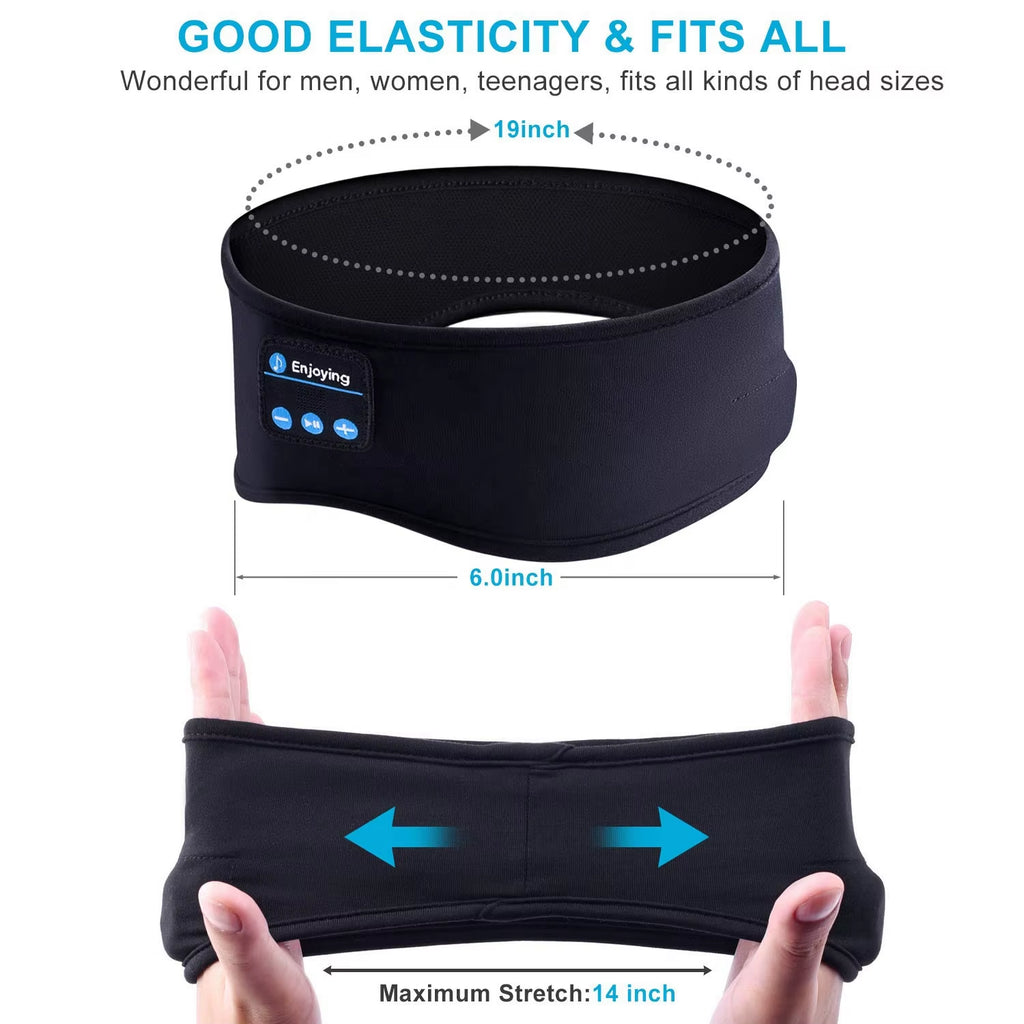 Bluetooth Headband Headphones Music Headband for Sleep Sports Headband Sweatband for Outdoor Sports and Sleep